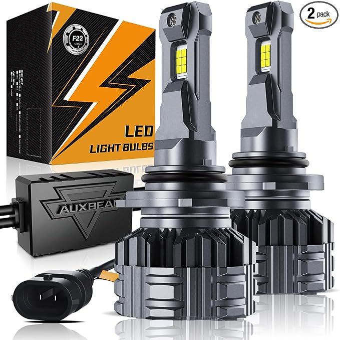 Auxbeam 9006 HB3 Fog Light, F22 Series 9006 Powersports, 6500K 110W 24000LM 700% Brighter 9006 Light For UTV ATV Offroad Vehicles