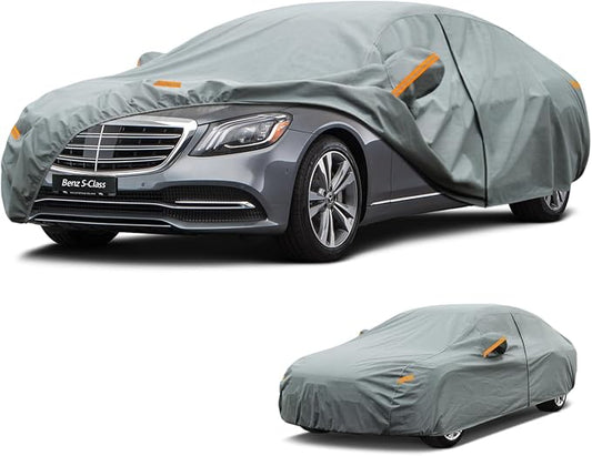 Kayme Heavy Duty Car Cover Custom Fit Mercedes Benz S Class S300 S350 S400 S450 S550 S560 S600 S65(2000-2026), Waterproof All Weather for Automobiles, Full Exterior Covers Sun Rain UV Protection.