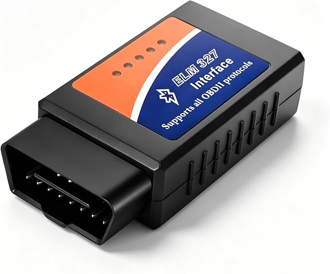 ELM327 OBD2 Bluetooth Adapter, OBDII Bluetooth Scanner Car Code Reader Reset Adapter, ELM327 Fault Diagnostic Scan Tool Compatible with OBD2 Vehicles, Car Accessories