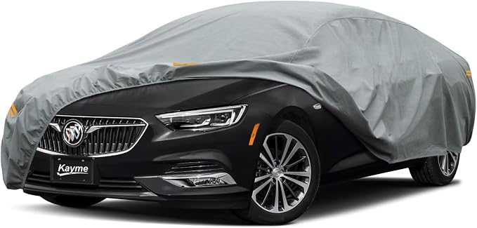 Kayme Heavy Duty Car Cover Custom Fit Buick Regal Waterproof All Weather for Automobiles, Full Exterior Covers Sun Rain UV Protection.（Deliver About 3-10 Days）