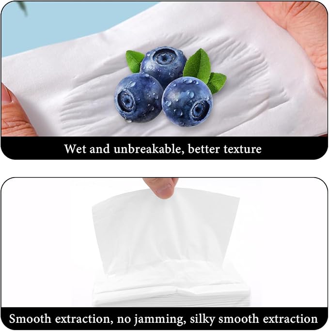 6PCS Car Tissue Refills, 50 Sheets 3-Ply Super Soft Facial Tissues for Auto Visor Tissue Holder, Smooth Comfortable Travel Tissue Refills Sun Visor Tissue Box Filler for Car