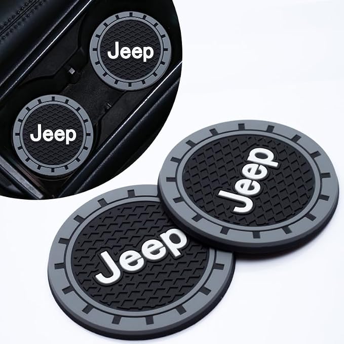 Cup Holder Insert Coaster Fit Jeep,Anti Slip Car Cup Coaster Interior Accessories