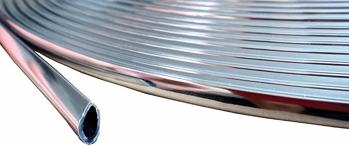 Moyishi 15 Feet Door Front Rear Lip Edge Overlay Molding Guard Protection Decoration Stripe Trim D.I.Y. FIT (Silver)