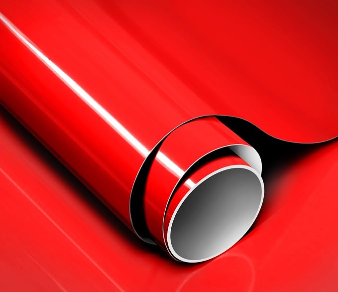 ColorFusion PPF by VViViD, Gloss Ultra Red Dry Apply PPF Vinyl Car Wrap Roll 1.3ft x 5ft