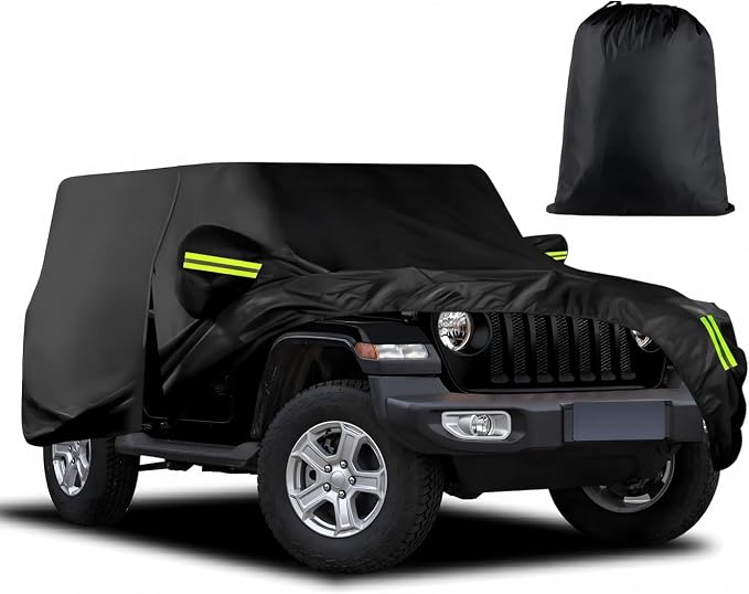 for Wrangler Cover Waterproof 2 Door, All Weather for Rain Cover for Automobiles