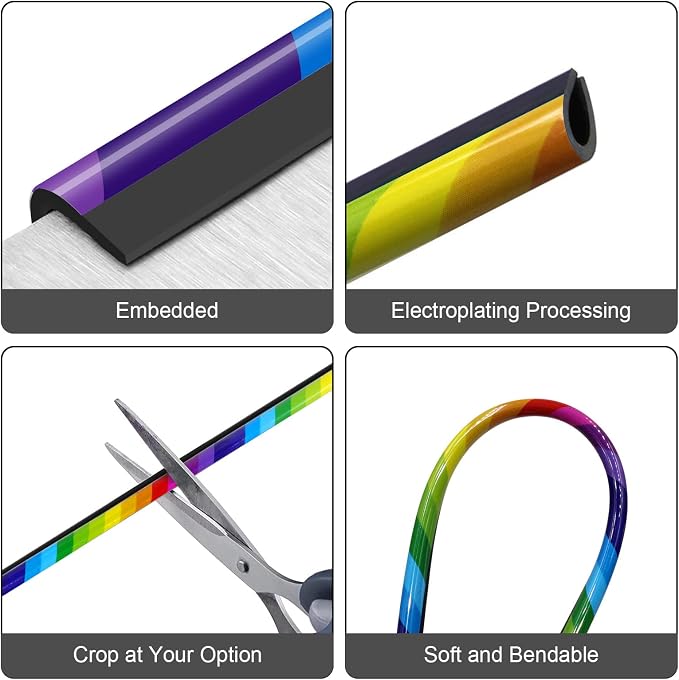 20 Pieces Universal Car Air Conditioner Vent Trim Decoration Strip Accessories, Waterproof Flexible Shiny Auto Car Interior Accessories for All Air Vent Outlet
