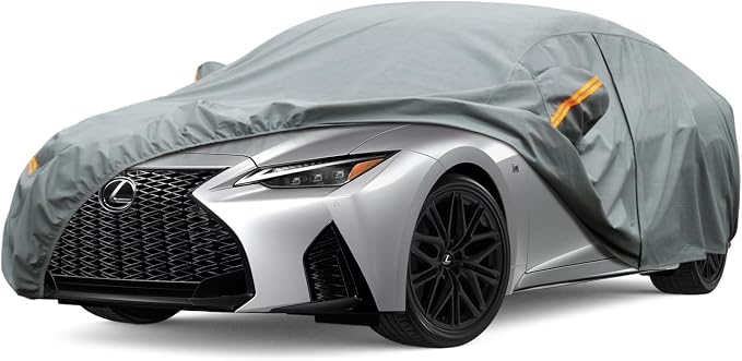 Kayme Heavy Duty Car Cover Custom Fit Lexus is 250 300 350 Waterproof All Weather for Automobiles, Full Exterior Covers Sun Rain UV Protection.（Deliver About 3-10 Days）
