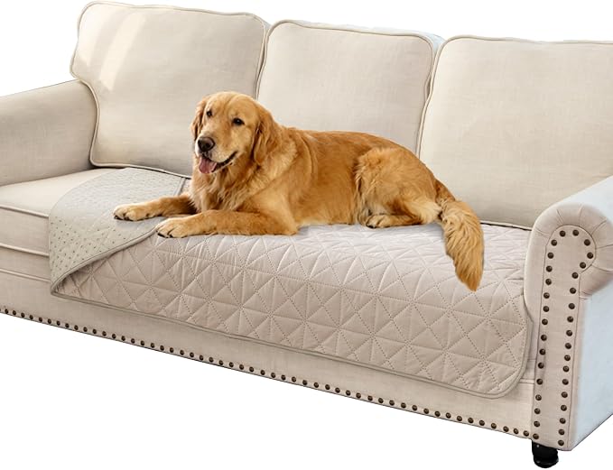 Ameritex Sofa Cover Waterproof for Seats Couch Cover for Dogs Pet Couch Cover Velvet for Chair Loveseat Sofa Machine Washable