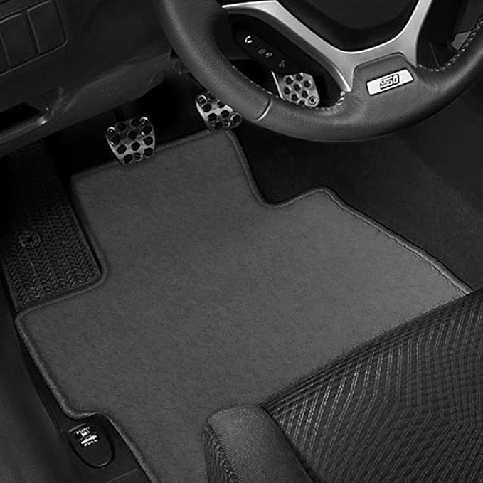 Fit 2006-2011 Honda Civic Floor Mats Nylon Gray | IKON MOTORSPORTS, Carpet Front & Rear 3PC Full Set, , 2007 2008 2009 2010