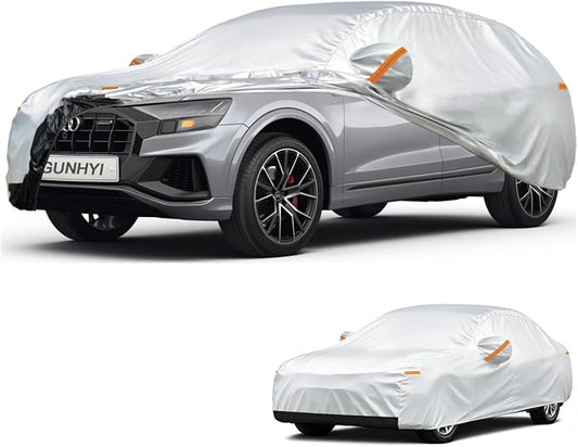 GUNHYI Car Cover Custom Fit Audi Q8 (2018-2026) Waterproof for Automobiles, Oxford Sun Rain Dust Snow Protection (Ships from US Warehouse, Delivery 3-8 Days)
