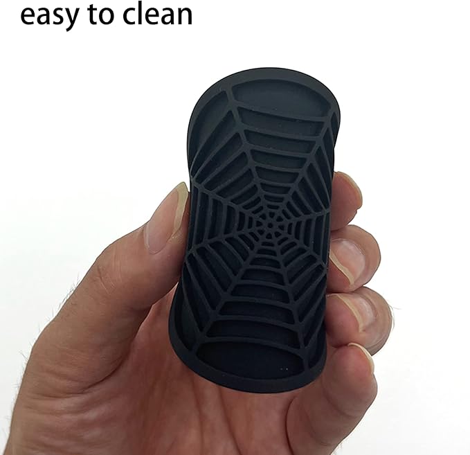 Car Cup Holder Coaster, 4 Pack Universal Auto Anti Slip Cup Holder Insert Ornaments Coaster, Durable, Suitable for Most Car Interior Accessories (Black-Spider web-4pack)