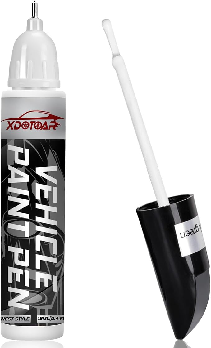 White Car Paint Touch Up Pen, Color Accurate Touch Up Paint for Cars, Professional Automotive Scratch Repair, Lasting Auto Scratch Remover, Fast Dry, Easy to Use, Safe and Washable, Versatile Use