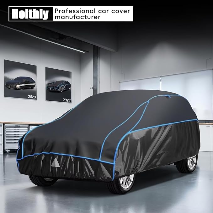 Hail Protector Car Cover for SUV, Anti Hail Car Covers Thick Multi-Layered EVA Outdoor, Hail Proof Car Cover All Weather, Hail Protection Padded Fit SUV Jeep (Length Up to 190 inch)