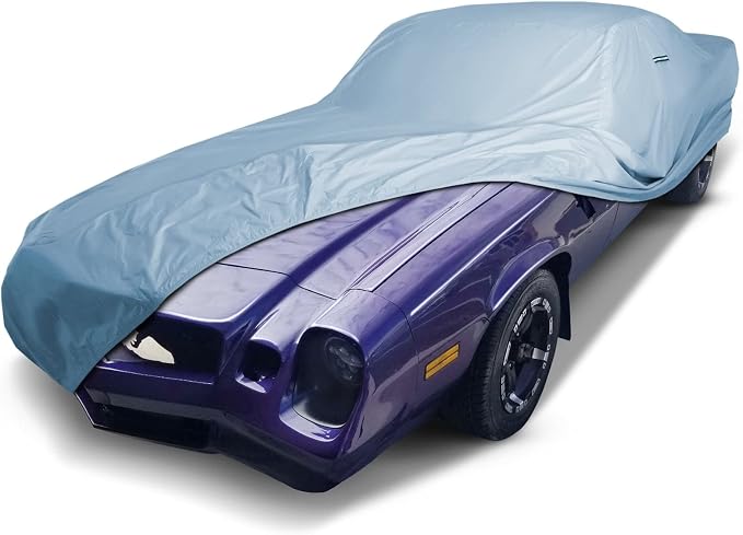 iCarCover Custom Car Cover for Chevy Camaro Z28, Type LT, Waterproof All Weather Rain Snow UV Sun Protector Full Exterior Weatherproof Indoor Outdoor Car Cover with Strap (Year Fits 1974-1981)