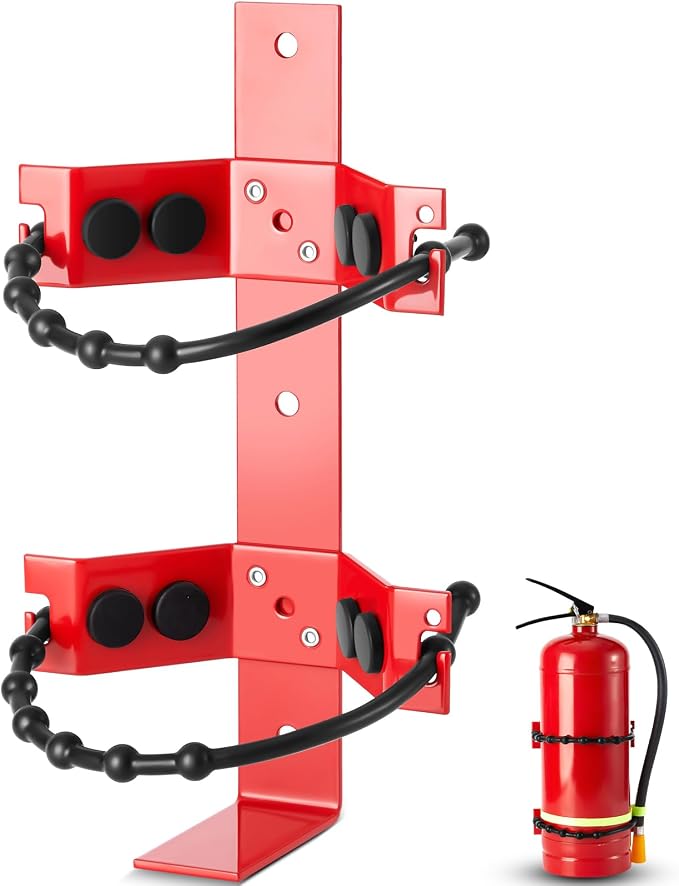 RattanView 1 Pcs Fire Extinguisher Mount Bracket Adjustable, Supports up to 2.5 and 5lb, Heavy-Duty and Easy Installation, Ideal for Home, Truck, RV, Boat, Commercial Use, Secure and Durable Holder