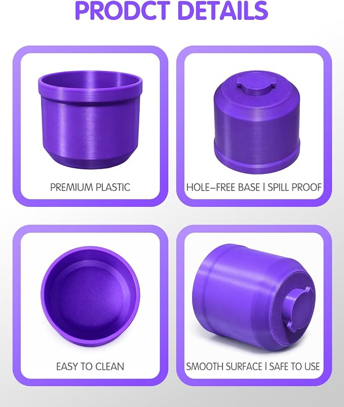 2 Pack Cup Holder Replacement for Safety 1st Grow and Go & EverFit, Maxi-Cosi Pria, Cosco All-in-One Car Seats (Model #C6577), Dual Cup Holders Set, Purple