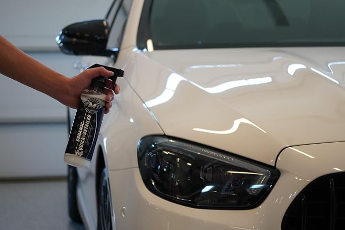 Ceramic Quick Detailer Spray 16 oz (Pack of 1) – Waterless Car Wash with SiO2 Technology | High Gloss Shine & Hydrophobic Protection | Safe on Paint, Plastic, Glass | Easy Spray & Wipe Auto Detailing