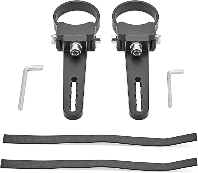 Wsays 1.75'' Custom Side Roll Cage Bull Bar Clamps LED Light Mount Bracket Compatible with Ranger RZR Ace General Fit Arctic Cat YXZ Teryx ATV UTV