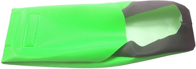 Motorcycle Universal Seat Cover non-slip thick 3D particles suitable Rubber Striped Grip Gripper Soft For CRF WR WRF RMZ YZF SXF EXC EXC XC SX CR KLX 250 Dirt Pit Bike Motocross (Orange) (Green)