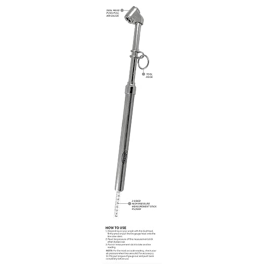 Slime 2021-A Tire Gauge, Dual Head, Pencil Gauge, Truck & SUV, 10-150 psi