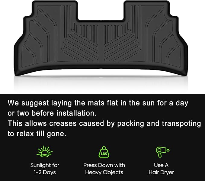 KUST Floor Mats for 2024-2026 Chevy Trax Accessories | Front Rear 2 Rows Floor Liners, All Weather Protection Car Mats, TPE Rubber, Raised Edge