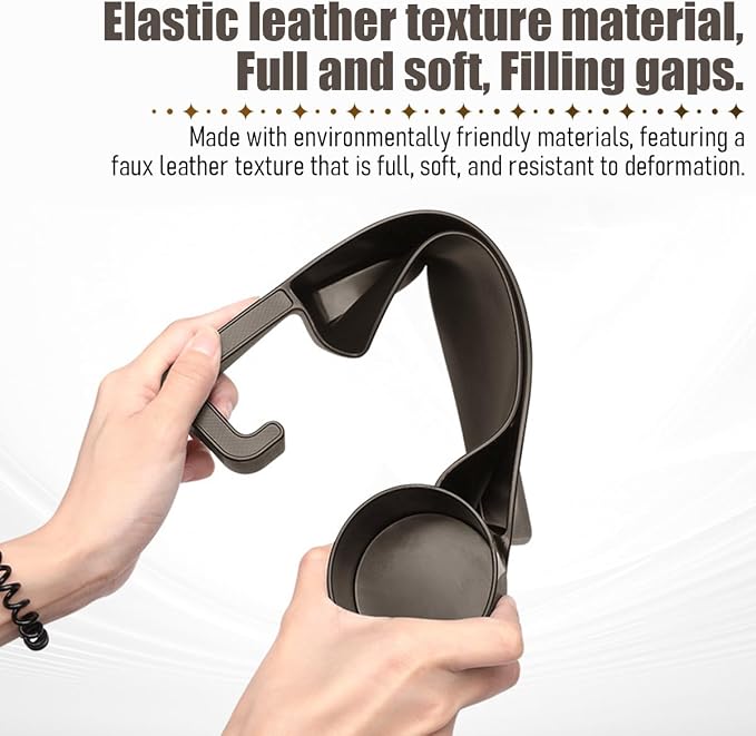 2PCS Car Seat Gap Filler Organizer with Cup Holder, Multifunctional Side Seat Crevice Blocker Plug with Storage Slot, No-Drop Auto Console Side Gap Stopper Organizer, Universal Fit (Brown)
