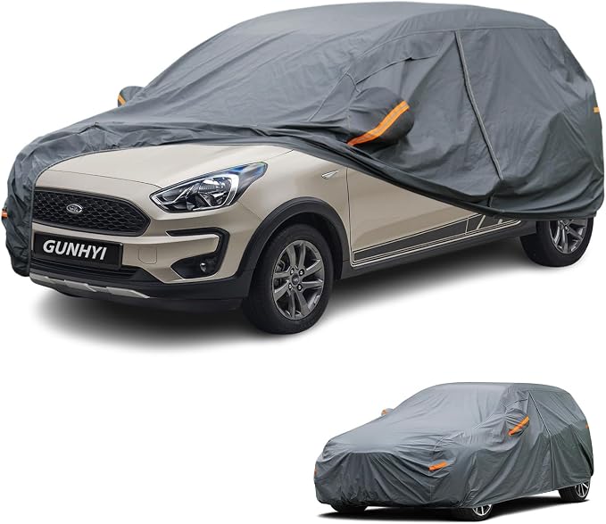 GUNHYI Premium Car Cover Custom Fit Ford Freestyle, 16 Layers Heavy Duty Car Cover Waterproof All Weather with Zipper Door for Sun Rain Snow Dust Uv Protection