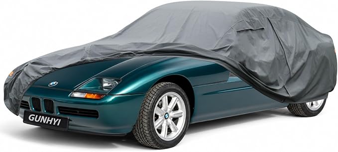 GUNHYI Premium Car Cover Custom Fit BMW Z1, 16 Layers Heavy Duty Car Cover Waterproof All Weather with Zipper Door for Sun Rain Snow Dust Uv Protection