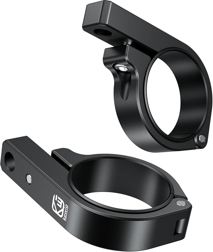 BRCOVAN 2PCS, Metal Light Bar Mounts, Off-Road LED Light Mounting Bracket | Fit for Round Rails / Roll Cage Bars 1.5" 1.75'' 1.85" 2'' 2.1" in Diameter, for Motorcycle ATV UTV Car Boat Truck