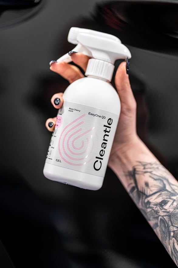 EasyOne QD – Quick Detailer Spray for High-Gloss Shine & Surface Protection – Water-Repellent Finish for Paint, Glass, Trim, Chrome – Safe on All Coated and Uncoated Surfaces – 500ml