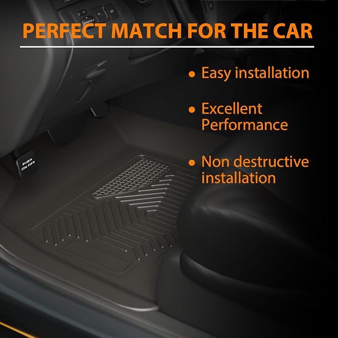 G-PLUS TPE Floor Mats & Cargo Liner Fit Tesla Model S 2021-2024 | All Weather Protection,Non-Slip,Custom Fit Model S Floor Liner Accessories,TPE Full Coverage,1st & 2nd & 3rd ,Black