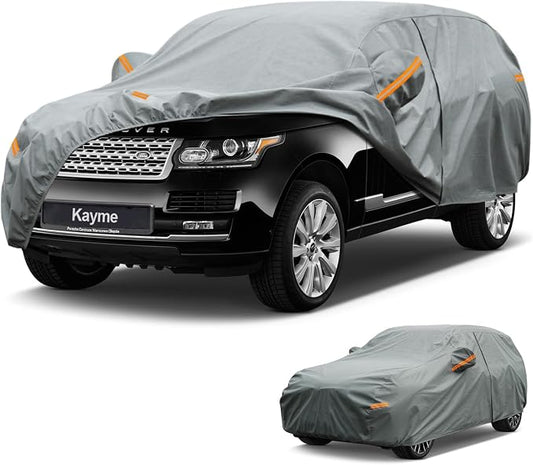Kayme Heavy Duty SUV Car Cover Custom Fit Land Rover Range Rover(2002-2025), Waterproof All Weather for Automobiles, Full Exterior Covers Sun Rain UV Protection.