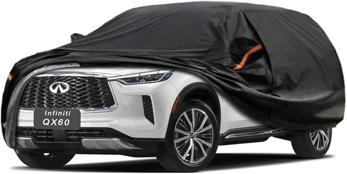 GUNHYI 7 Layer SUV Car Cover Custom Fit Infiniti QX60 (2013-2025) Waterproof All Weather, Heavy Duty Outdoor Snow Sun Rain Uv Protection (Ships from US Warehouse, Delivery 3-8 Days)