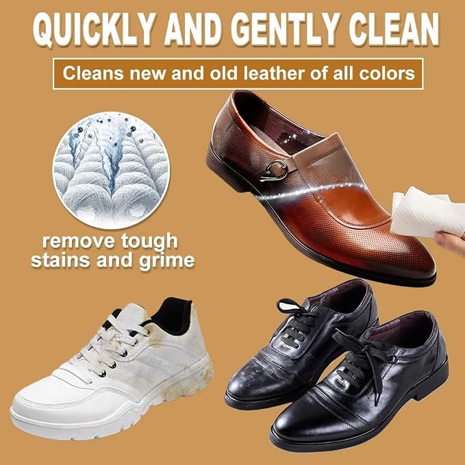 Air Jungles 3in1 Leather Cleaner Wipes 70 Count (3 Pack), XL 8x10 Inch | Clean Condition Protect Wipes for Vinyl and Leather Apparel Furniture Auto Car Interior Shoes Boots Bags
