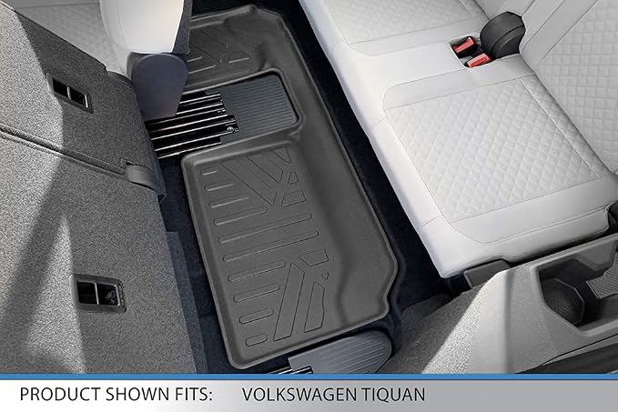 SMARTLINER Custom Fit Floor Mats 3 Rows and Cargo Liner Behind 2nd Row Set Compatible with 2018-2024 Volkswagen Tiguan