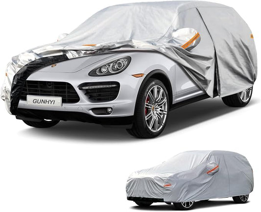 GUNHYI 6 Layers SUV Car Cover Custom Fit Porsche Cayenne (2002-2026) Waterproof All Weather, Heavy Duty Outdoor Snow Sun Rain Uv Protection (Ships from US Warehouse, Delivery 3-8 Days)