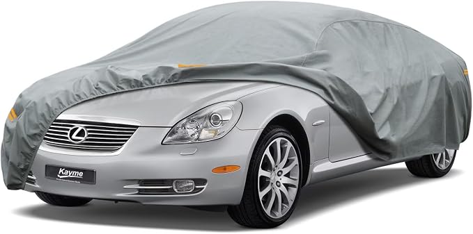 Kayme Heavy Duty Car Cover Custom Fit Lexus LS 400 LS430 LS460 LS500 LS600 Waterproof All Weather for Automobiles, Full Exterior Covers Sun Rain UV Protection.（Deliver About 3-10 Days）