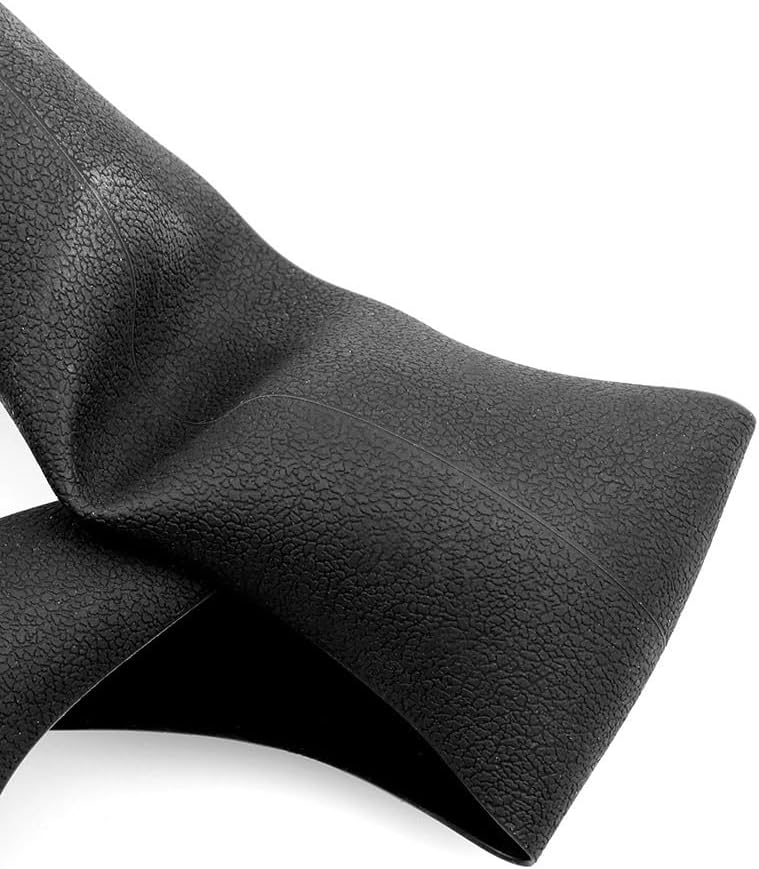Universal Car Steering Wheel Cover, Black Silicone, 15 Inches | Anti-Slip Design, Leather Texture, Breathable
