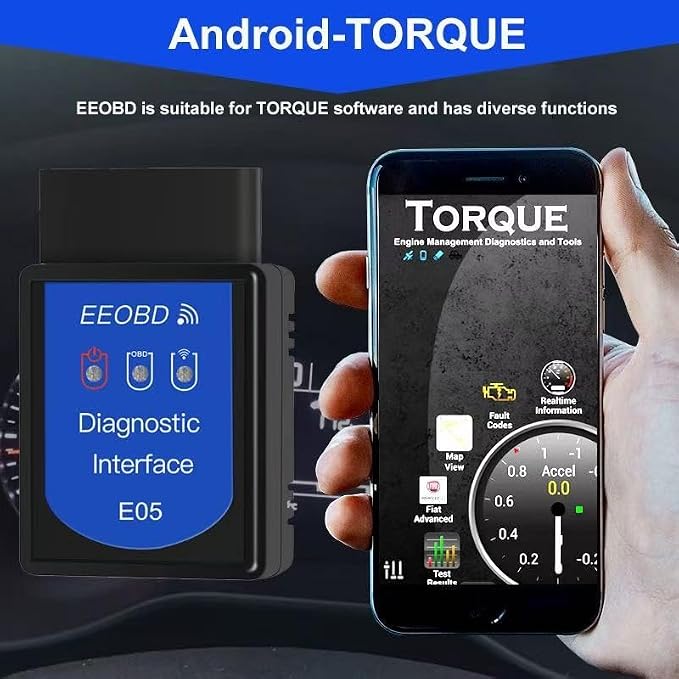 OBD2 Scanner Bluetooth Gasoline Car Check Engine Wireless OBDII Code Reader | Not fit Heavy Truck/Diesel vehicle/Electric Vehicle/Hybrid Vehicle, Support IOS Android Windows