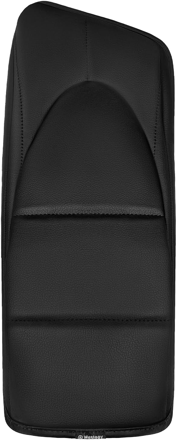 Muslogy Center Console Armrest Cover Fit for Toyota Camry 2018-2024 Accessories, Comfort Armrest Pad Console Lid Cushion Vegan Leather Regular Thick