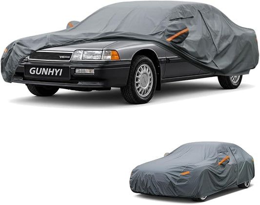 GUNHYI Premium Car Cover Custom Fit Acura Legend, 16 Layers Heavy Duty Car Cover Waterproof All Weather with Zipper Door for Sun Rain Snow Dust Uv Protection