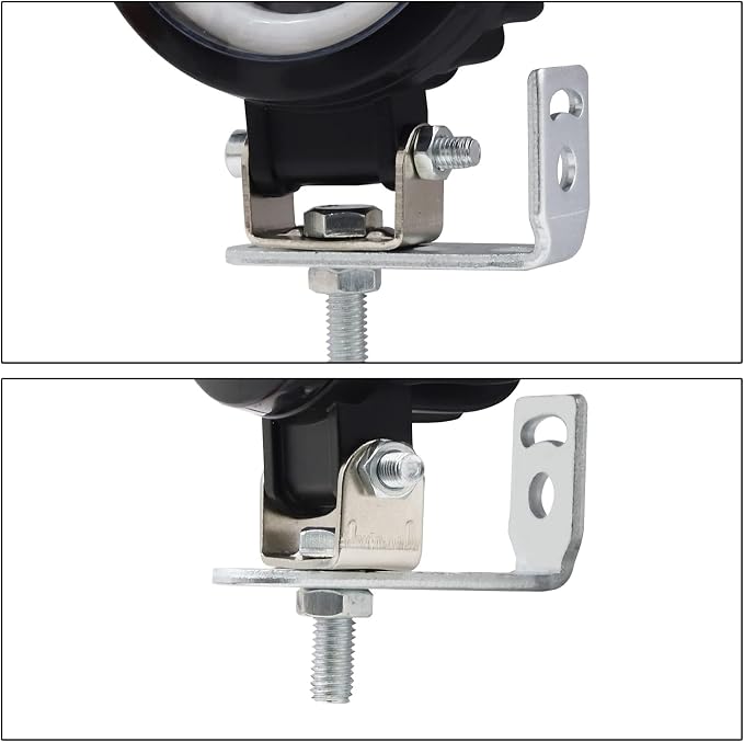 jose2015 Motorcycle Fog Light Bracket L Shaped Mounting Bracket, Universal Extension Holder Spotlight Driving Light Mount Brackets 2PCS