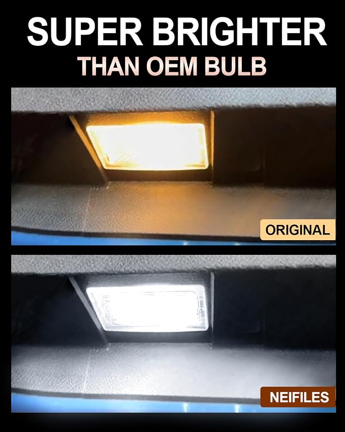 LED Door Courtesy Shadow Light Puddle Lights Compatible with 2008-2020 Dodge Challenger Chrysler 200 300 Sebring(White Light)