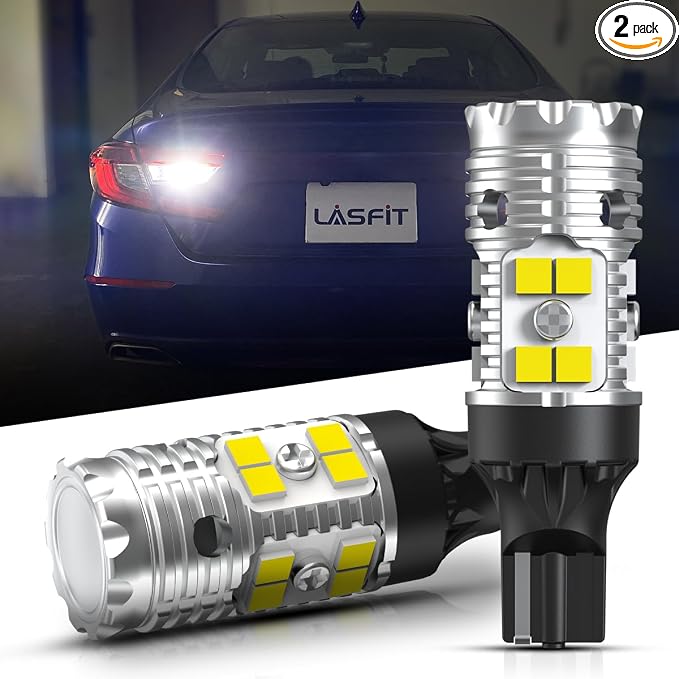 LASFIT 921 LED Reverse Backup Light Bulbs Fit for 2013-2022 Honda Accord, 6000K Cool White Super Bright OEM 912 W16W Replacement, 2 pcs