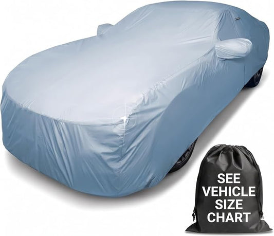 iCarCover 15-Layer Premium Car Cover Waterproof All Weather, Automobiles Outdoor UV Protection Full Exterior Cover, Size C11 (See Size Chart)