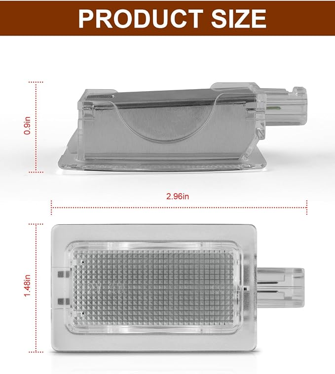 LED Door Courtesy Shadow Light Puddle Lights Compatible with 2008-2020 Dodge Challenger Chrysler 200 300 Sebring(White Light)