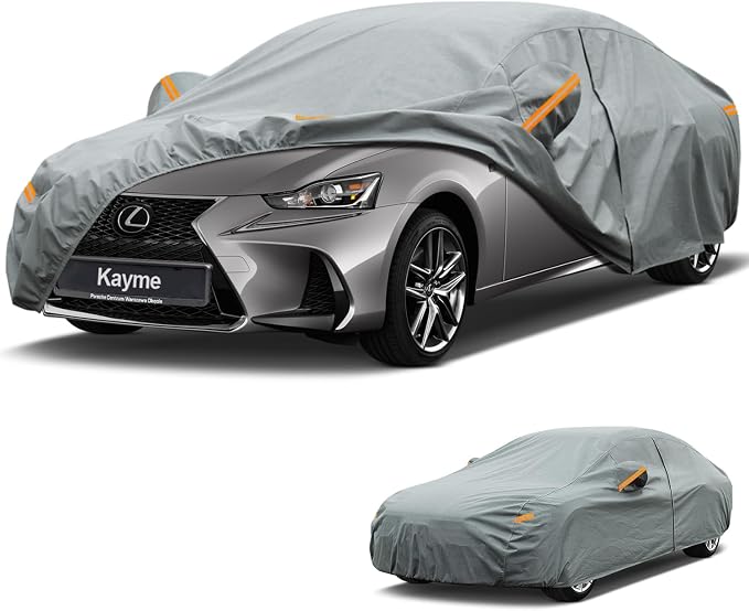 Kayme Heavy Duty SUV Car Cover Custom Fit Lexus is IS300 IS350 IS400 is-F (1998-2026), Waterproof All Weather for Automobiles, Full Exterior Covers Sun Rain UV Protection.