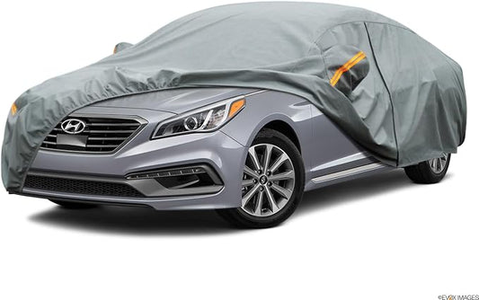 Kayme Heavy Duty Car Cover Custom Fit Hyundai Sonata (1993-2025) Waterproof All Weather for Automobiles, Full Exterior Covers Sun Rain UV Protection.（Deliver About 3-10 Days）