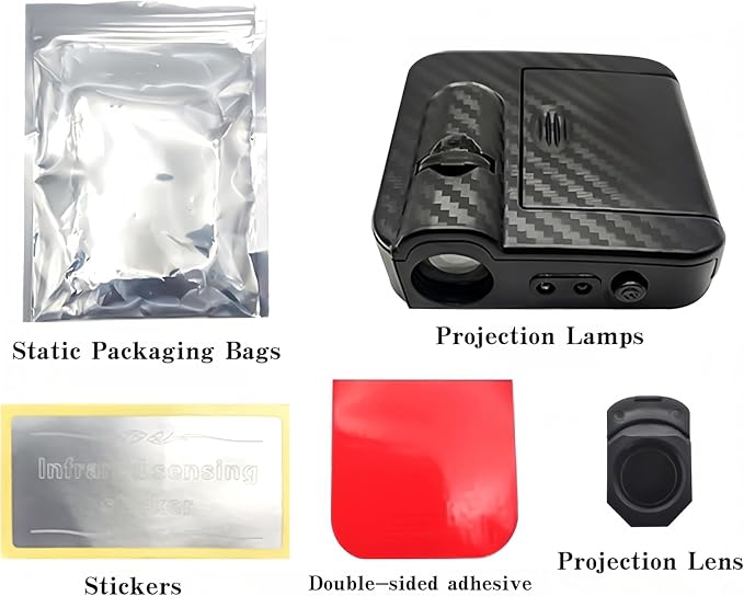 2pcs Door Marker Lights Concierge Projector Laser Welcome Lights Compatible Challenger Dakota Charger SRT Avenger Durango Ram Accessories (//)
