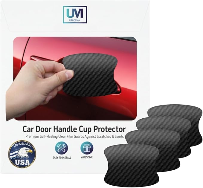 Car Door Handle Cup Protector, 4-Pack Clear Self-Healing Film